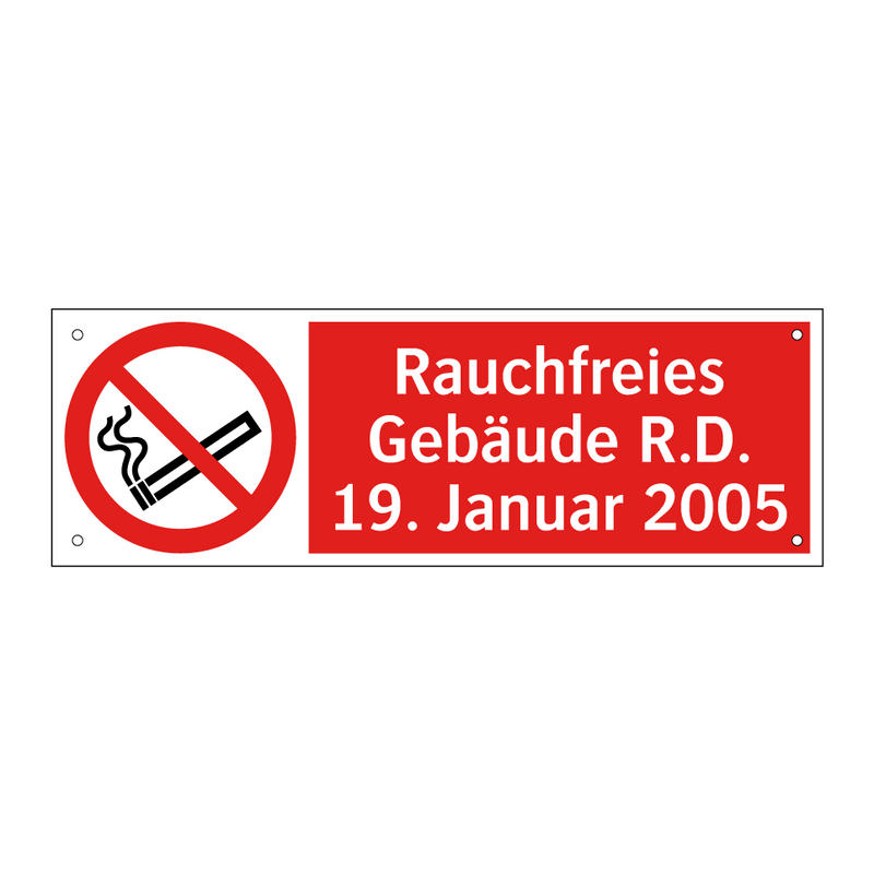 Rauchfreies Gebäude R.D. 19. Januar 2005
