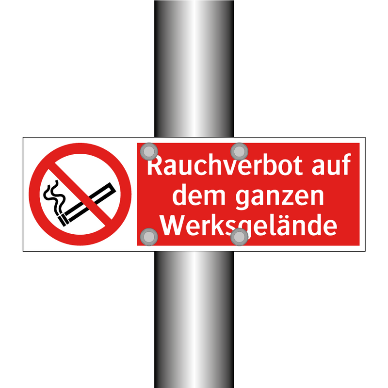 Rauchverbot auf dem ganzen Werksgelände