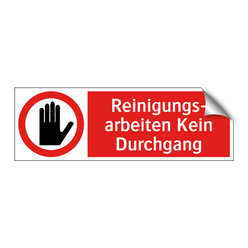 Reinigungs- arbeiten Kein Durchgang
