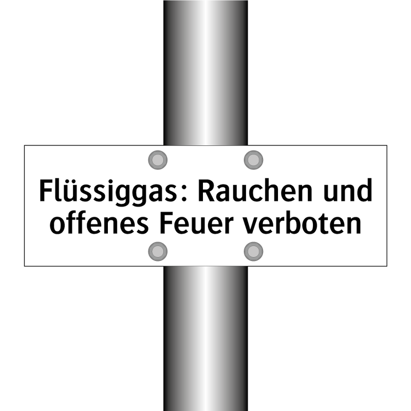 Flüssiggas: Rauchen und offenes Feuer verboten