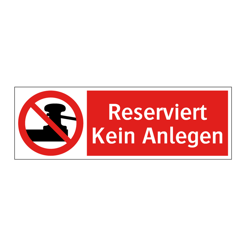 Reserviert Kein Anlegen