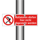 Rollatoren dürfen hier nicht abgestellt werden