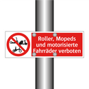 Roller, Mopeds und motorisierte Fahrräder verboten