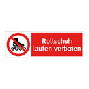 Rollschuh laufen verboten