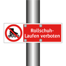 Rollschuh- Laufen verboten