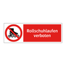 Rollschuhlaufen verboten
