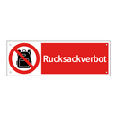 Rucksackverbot
