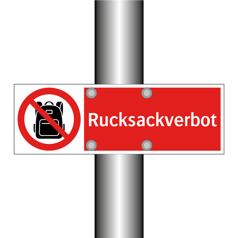 Rucksackverbot