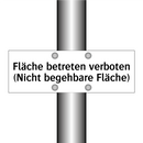 Fläche betreten verboten (Nicht begehbare Fläche)