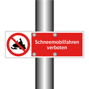 Schneemobilfahren verboten
