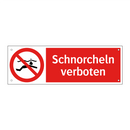 Schnorcheln verboten