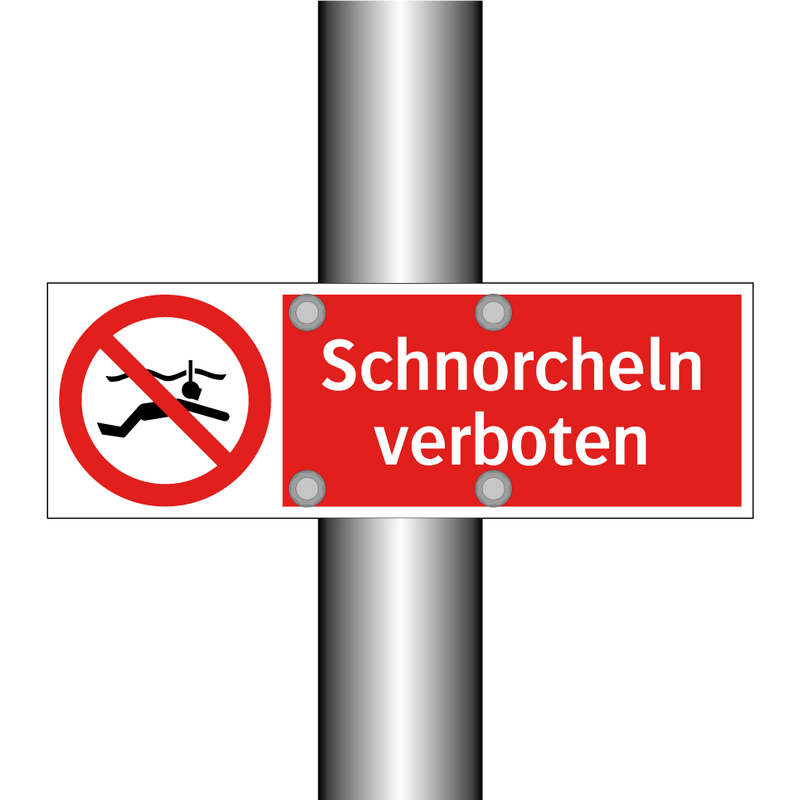 Schnorcheln verboten