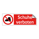 Schuhe verboten