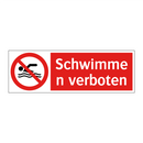 Schwimmen verboten