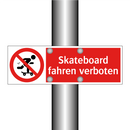 Skateboard fahren verboten