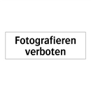 Fotografieren verboten