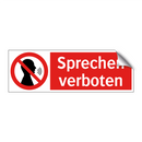 Sprechen verboten