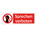 Sprechen verboten