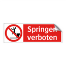 Springen verboten