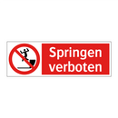 Springen verboten