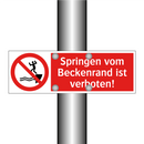 Springen vom Beckenrand ist verboten!