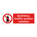Sprühdose, Graffiti sprühen verboten