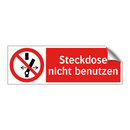 Steckdose nicht benutzen