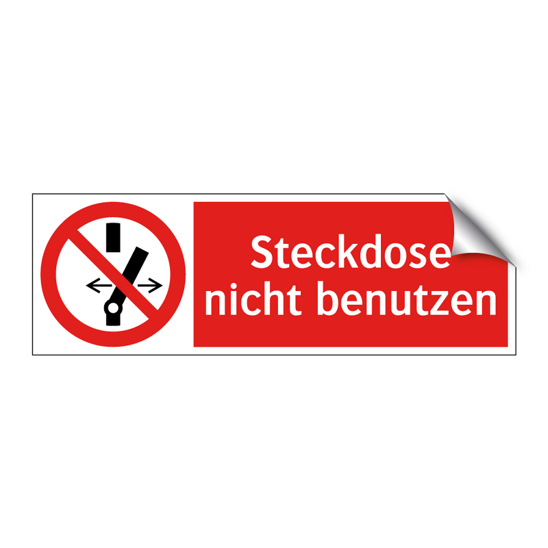Steckdose nicht benutzen