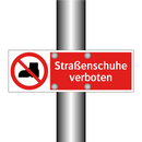 Straßenschuhe verboten