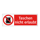 Taschen nicht erlaubt