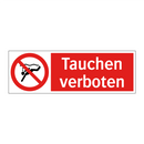 Tauchen verboten