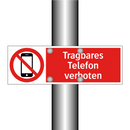 Tragbares Telefon verboten