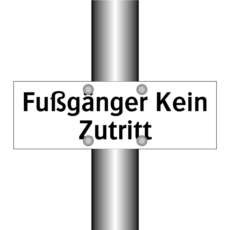Fußgänger Kein Zutritt