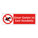 Unser Garten ist kein Hundeklo