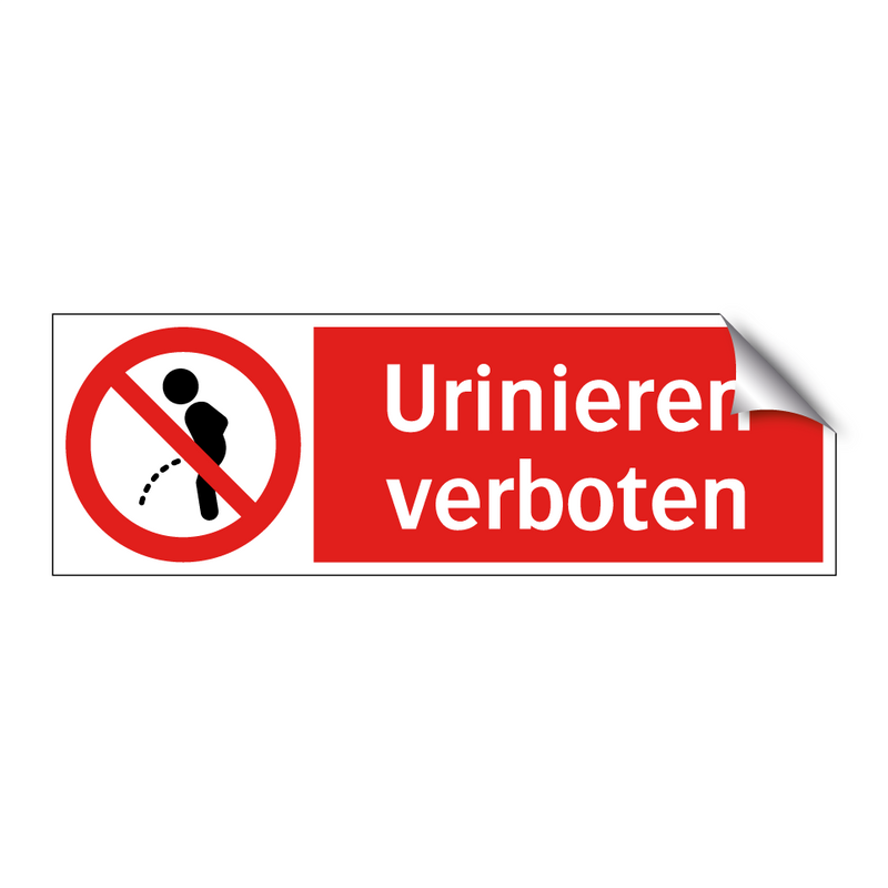 Urinieren verboten