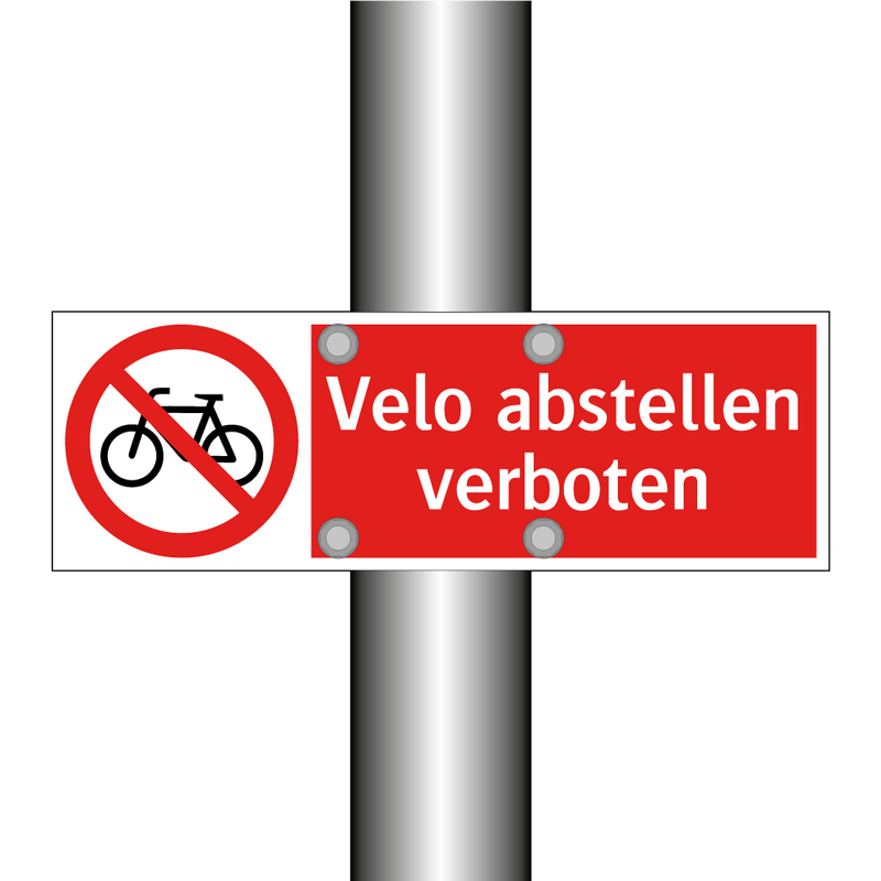 Velo abstellen verboten