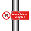 Velo anlehnen verboten