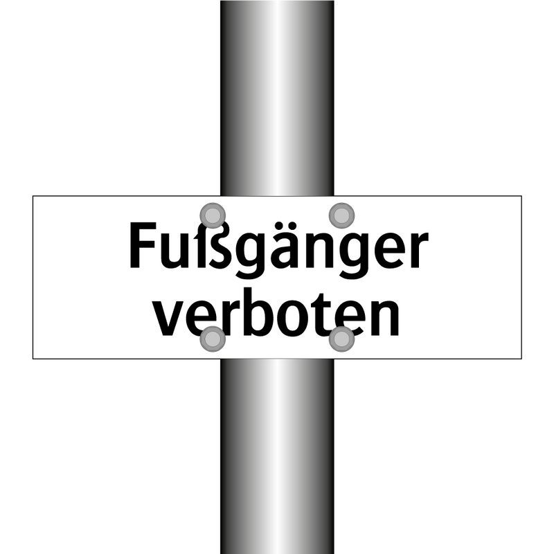 Fußgänger verboten
