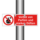 Verbot von Parfüm und starken Düften