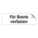 Für Boote verboten