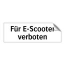 Für E-Scooter verboten