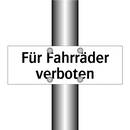 Für Fahrräder verboten