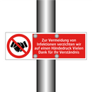 Zur Vermeidung von Infektionen verzichten wir auf einen Händedruck Vielen Dank für Ihr Verständnis