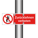 Zurücklehnen verboten