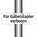 Für Gabelstapler verboten