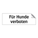 Für Hunde verboten