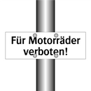 Für Motorräder verboten!