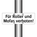 Für Roller und Mofas verboten!