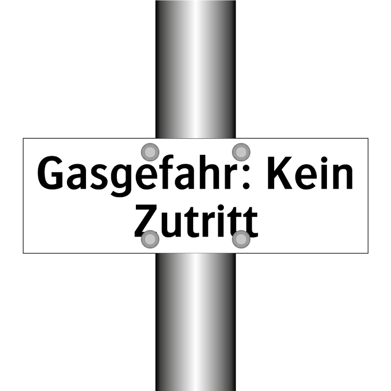 Gasgefahr: Kein Zutritt