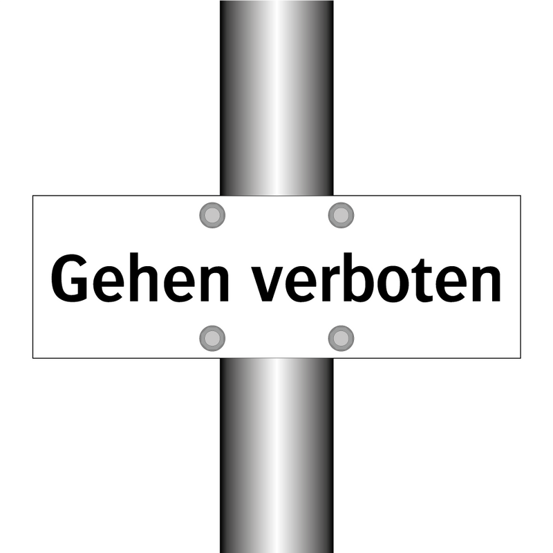 Gehen verboten